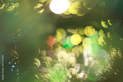 Fototapeta Naklejka Na Ścianę i Meble -  Blur bokeh light bokeh abstract light background Blurred background. with color and bright on a New year Event.