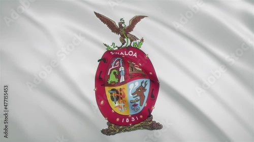 Sinaloa - Mexican State Waving Flag