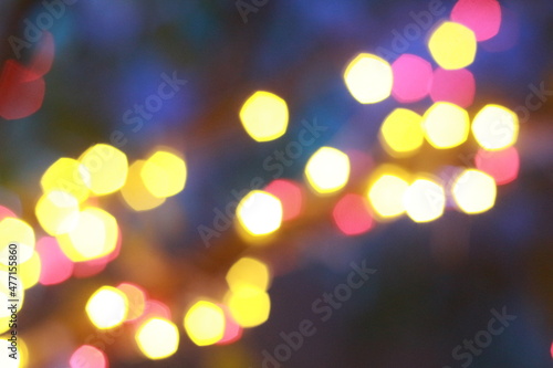 Blur bokeh light bokeh abstract light background Blurred background. with color and bright on a New year Event.