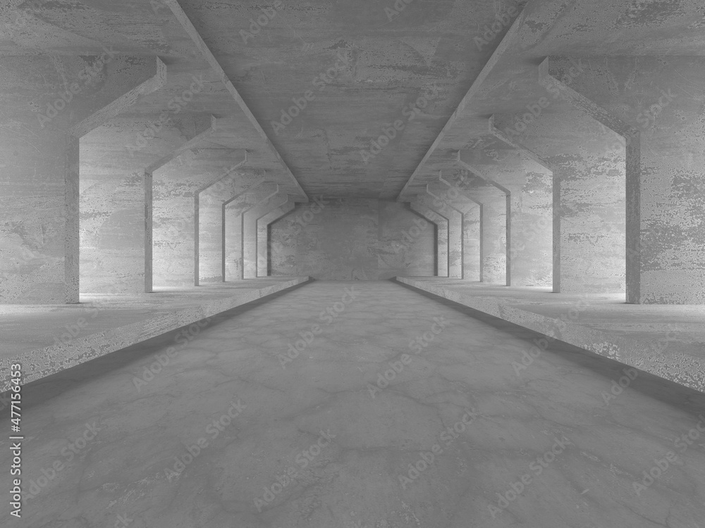Abstract architecture interior background. Empty concrete room Abstract architecture interior background. Empty concrete room