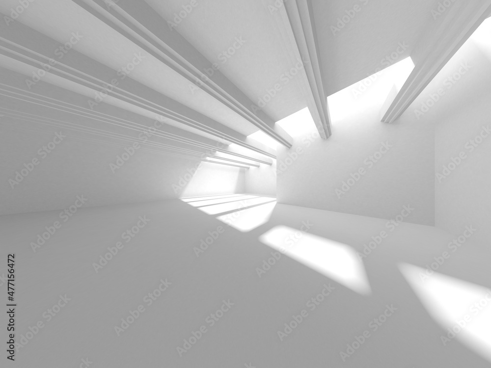 Obraz premium White Modern Background. Abstract Building Concept