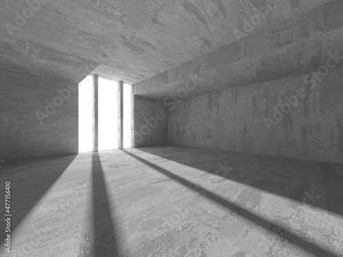 Fototapeta Naklejka Na Ścianę i Meble -  Abstract architecture interior background. Empty concrete room