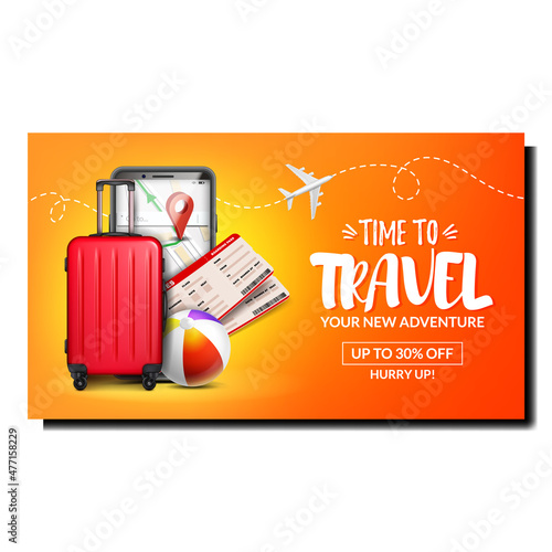 Tourism travel banner holiday airplane. Holiday tourist. Planet recreation. vector character flat cartoon