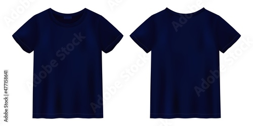 Unisex t shirt mock up. T-shirt design template. photo