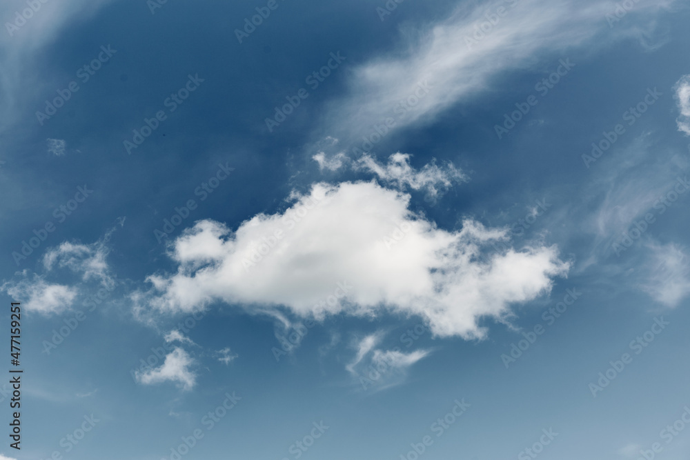 White cloud on blue sky White cloud on blue sky