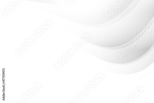 Abstract white and gray color, modern design background with geometric shape. Vector illustration. © BK_graphic