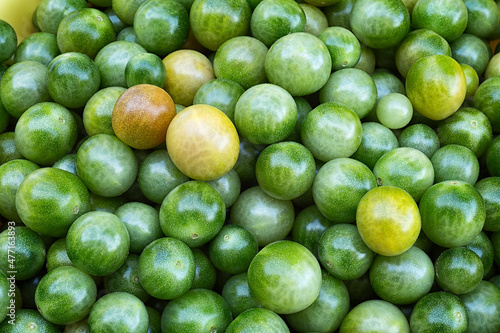 Pile of Green tomato
