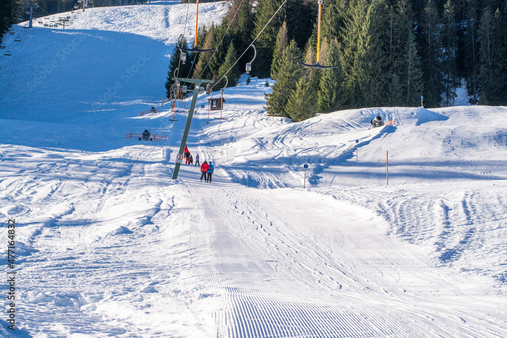 Schlepplift / Skifahren Schlepplift / Skifahren