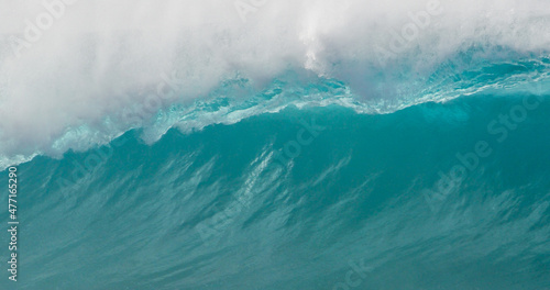 Big tropical ocean wave of high surf water