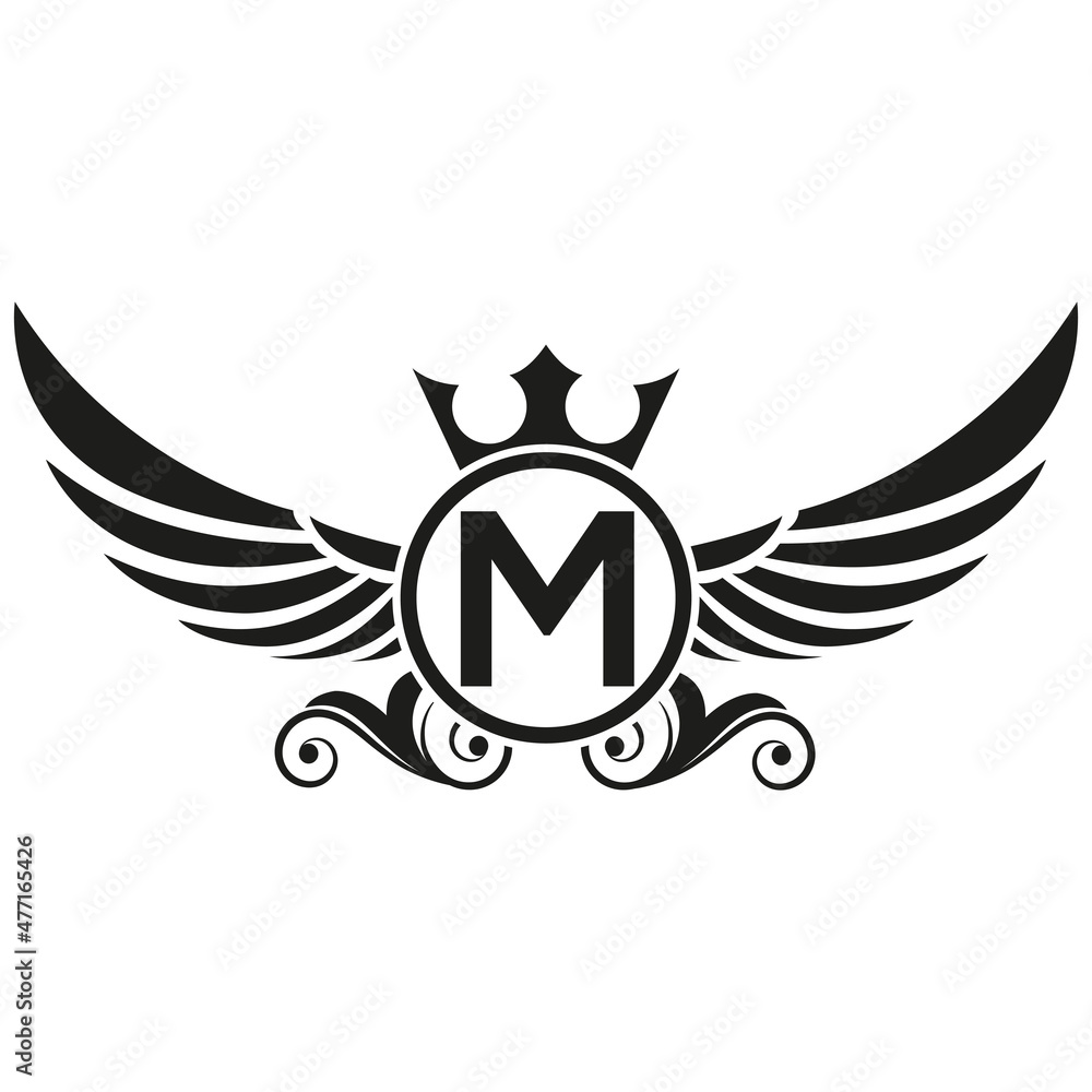 wings logo, Eagle Bird abstract Logo design vector And M Logotype, Transportation Concept wings logo, Eagle Bird abstract Logo design vector And M Logotype, Transportation Concept