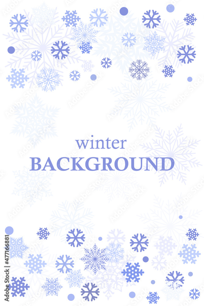 Winter background with snowflakes vertical, background with winter snow and free space for text, logo, photo, pattern for decorating pages, sketchbook, notebooks, books, posters, banner, etc, festive Winter background with snowflakes vertical, background with winter snow and free space for text, logo, photo, pattern for decorating pages, sketchbook, notebooks, books, posters, banner, etc, festive