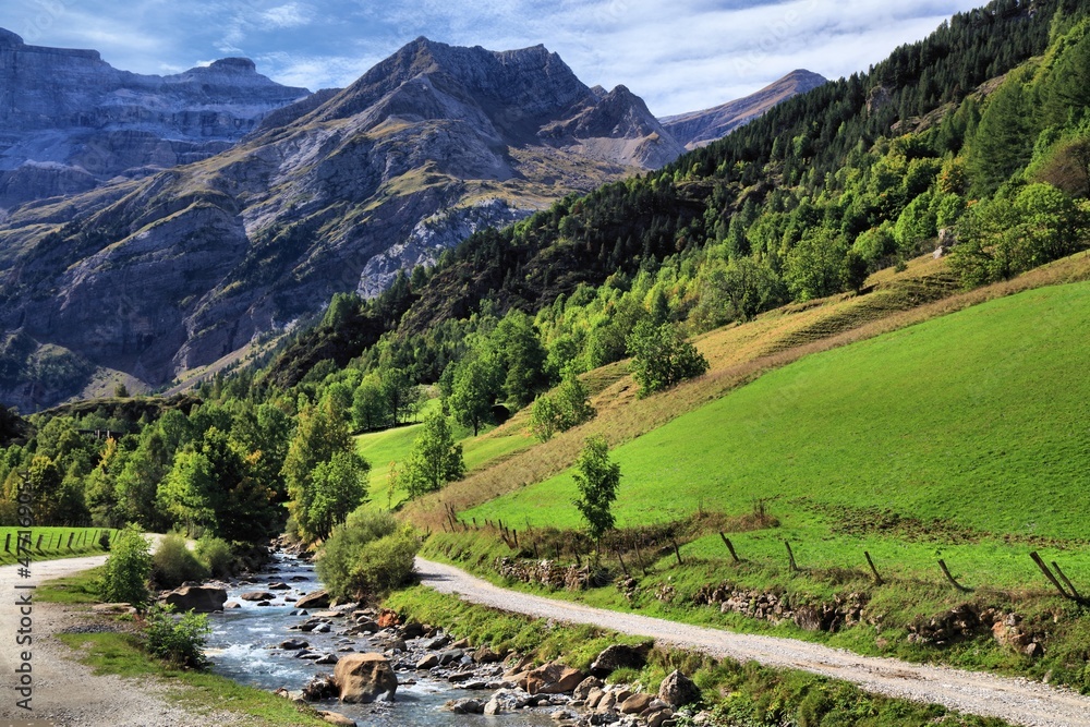 Pyrenees landscape in France