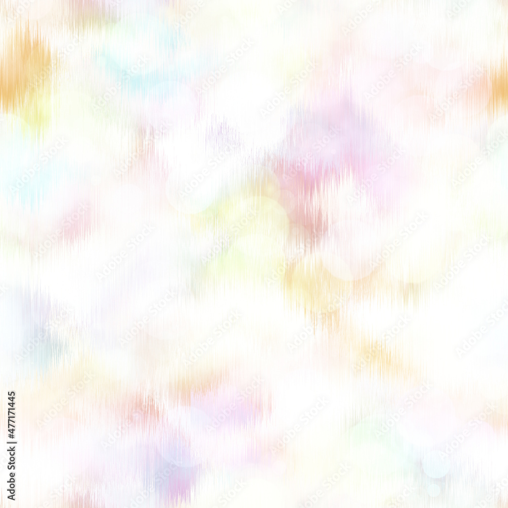 Seamless pale pastel tie dye bokeh texture. Soft tone on tone summer repeat background with washed out sun bleached ink dyed effect. Seamless pale pastel tie dye bokeh texture. Soft tone on tone summer repeat background with washed out sun bleached ink dyed effect.