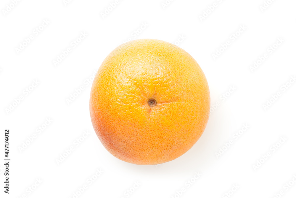 Fresh grapefruit isolated on a white background. Top view Fresh grapefruit isolated on a white background. Top view