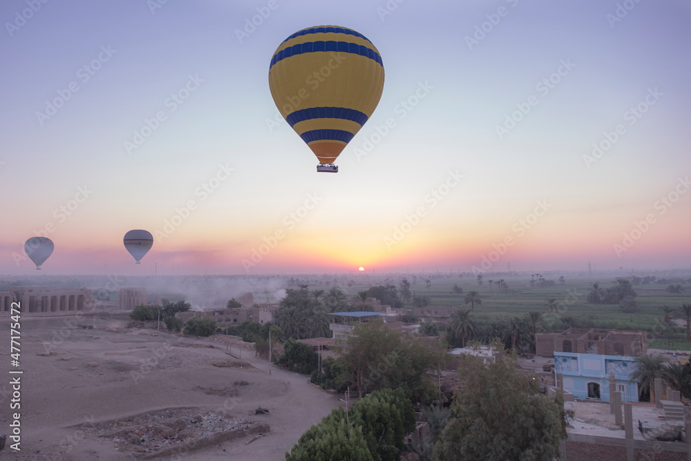 Sunrise Hot Air Balloon Ride Luxor Egypt
