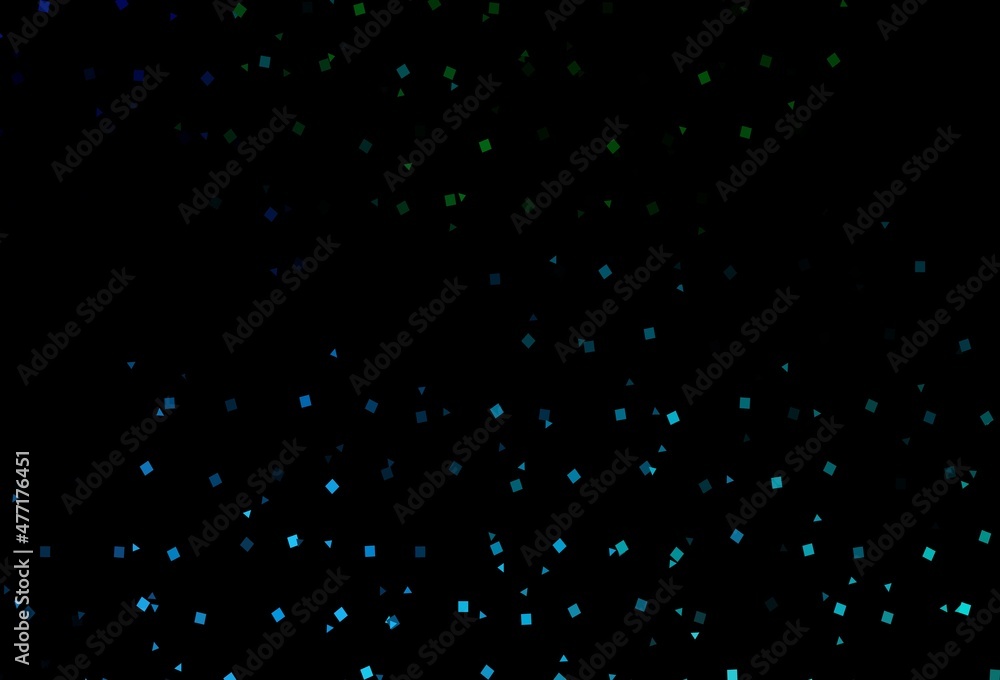 Dark Blue, Green vector background with triangles, circles, cubes. Dark Blue, Green vector background with triangles, circles, cubes.