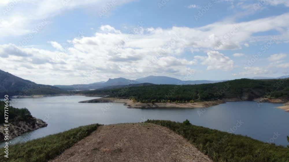 Views of a Spanish Reservoir from a Drone Views of a Spanish Reservoir from a Drone