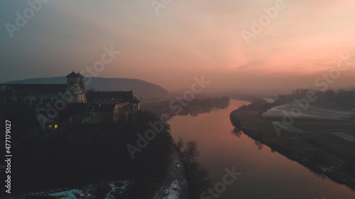 Klasztor Tyniec Wisła © DRONE QUEST