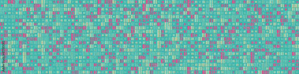 Fototapeta premium Abstract Geometric Pattern generative computational art illustration