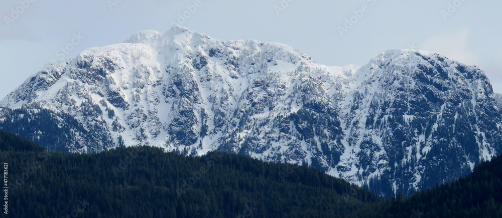 Golden Ears mountains in British Columbia