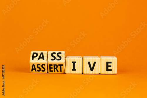 Obraz na plátně Passive or assertive symbol