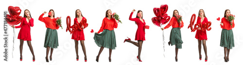 Beautiful young woman with ...