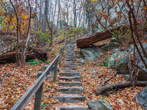 Photography Autumn Stairways trail in Sugarloaf Mountain