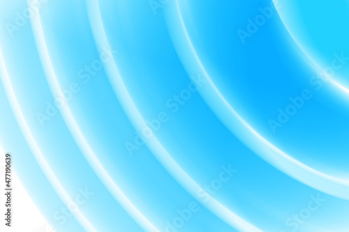 Blue curved abstract shapes background
