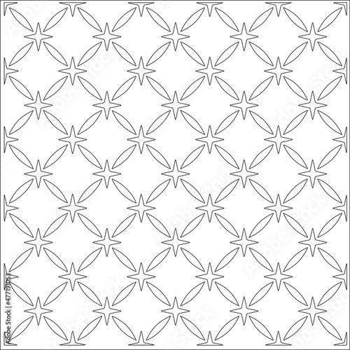 Vector pattern with symmetrical elements . Repeating geometric tiles from striped elements.Monochrome stylish texture.Black and white pattern for wallpapers and backgrounds.