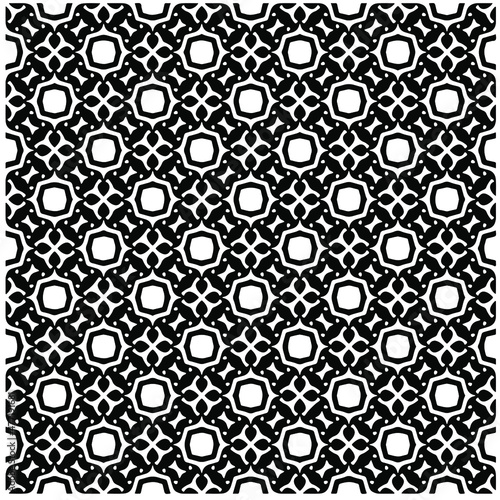 Seamless vector pattern in geometric ornamental style. Black  pattern.Design element for prints  backgrounds  template  web pages  and textile pattern. Geometric art.