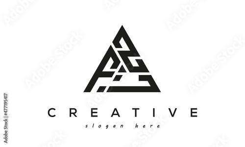 FZL creative tringle letters logo design photo