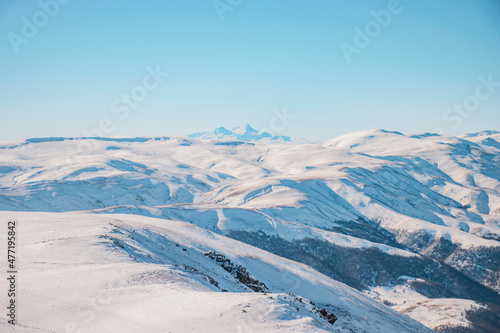 ski resort in the winter mountains © vardan