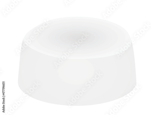 White muslim hat. vector illustration