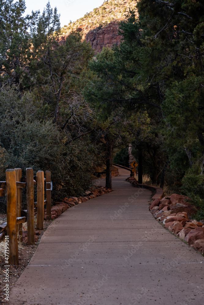 Paved River Trail In Zion Paved River Trail In Zion
