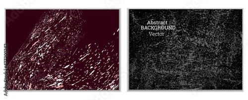 Multicolored paint splashes, smears, dust particles and debris are carried by the wind. A set of two templates. Design template for the design of banners, posters, booklets, covers, magazines. EPS 10