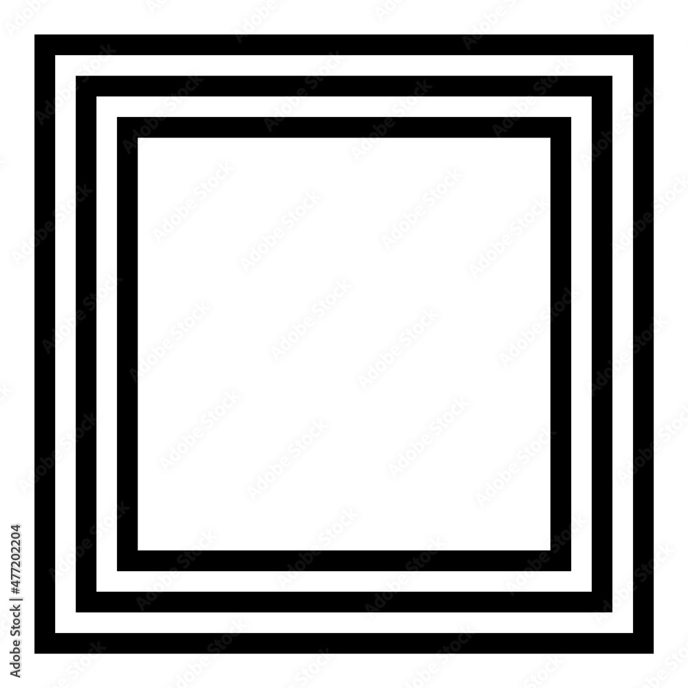 Square Flat Icon Isolated On White Background Square Flat Icon Isolated On White Background