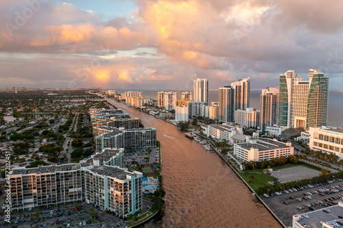 Hallandale and Miami Beach Florida after a Storm