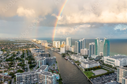 Hallandale and Miami Beach Florida after a Storm photo