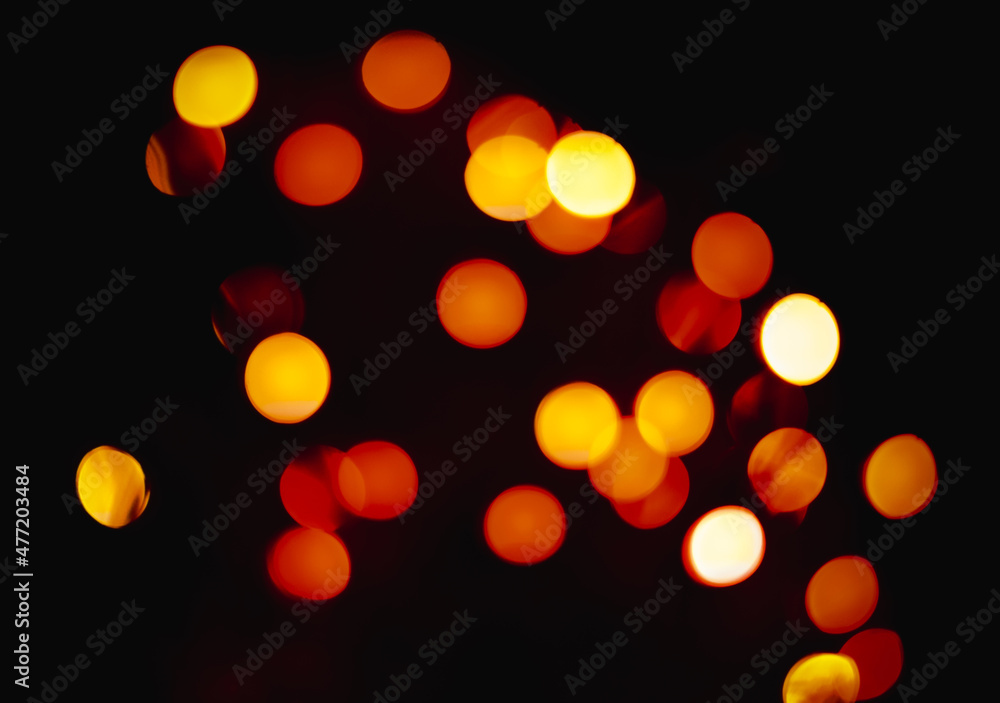 Fall Bokeh Lights; Yellow + Orange + Red Hue Fall Bokeh Lights; Yellow + Orange + Red Hue