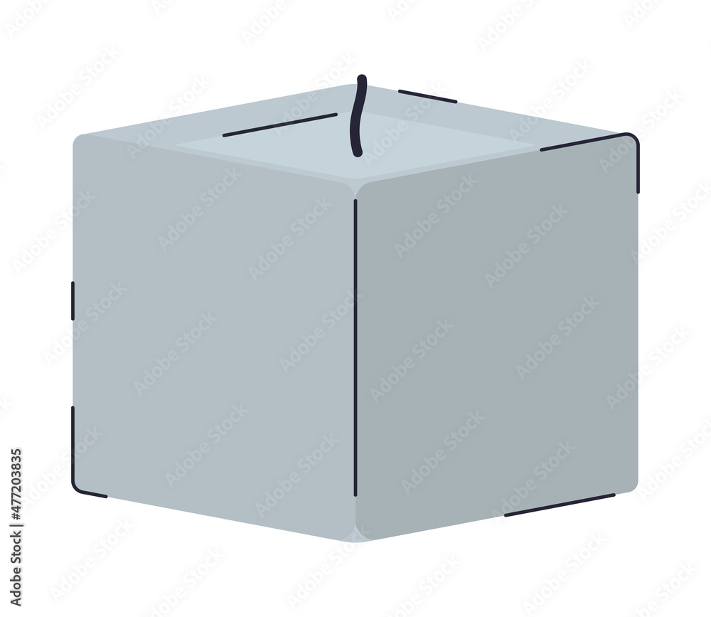 gray square candle gray square candle