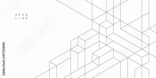 Abstract geometric technological background. Vector creative design.