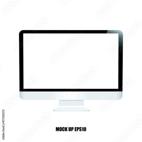 monitor vector ,mockup monitor , screen monitor , EPS10