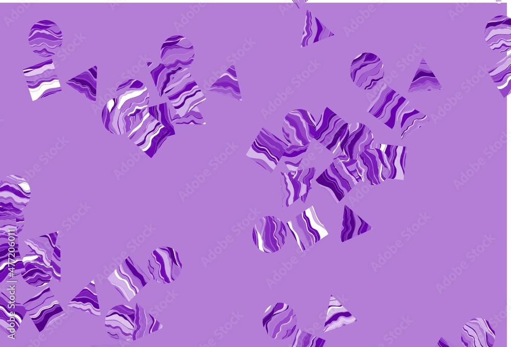 Light Purple vector background with triangles, circles, cubes. Light Purple vector background with triangles, circles, cubes.