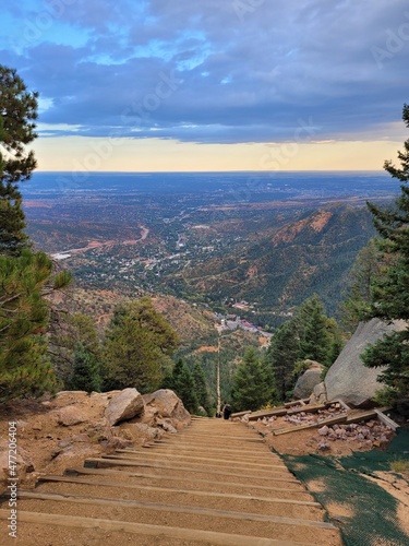Stairs in the mountains