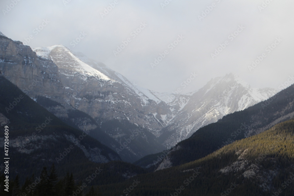 Haze On The Mountains, Banff National Park, Alberta