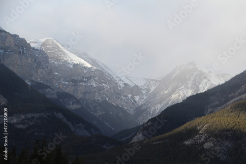 Haze On The Mountains  Banff National Park  Alberta