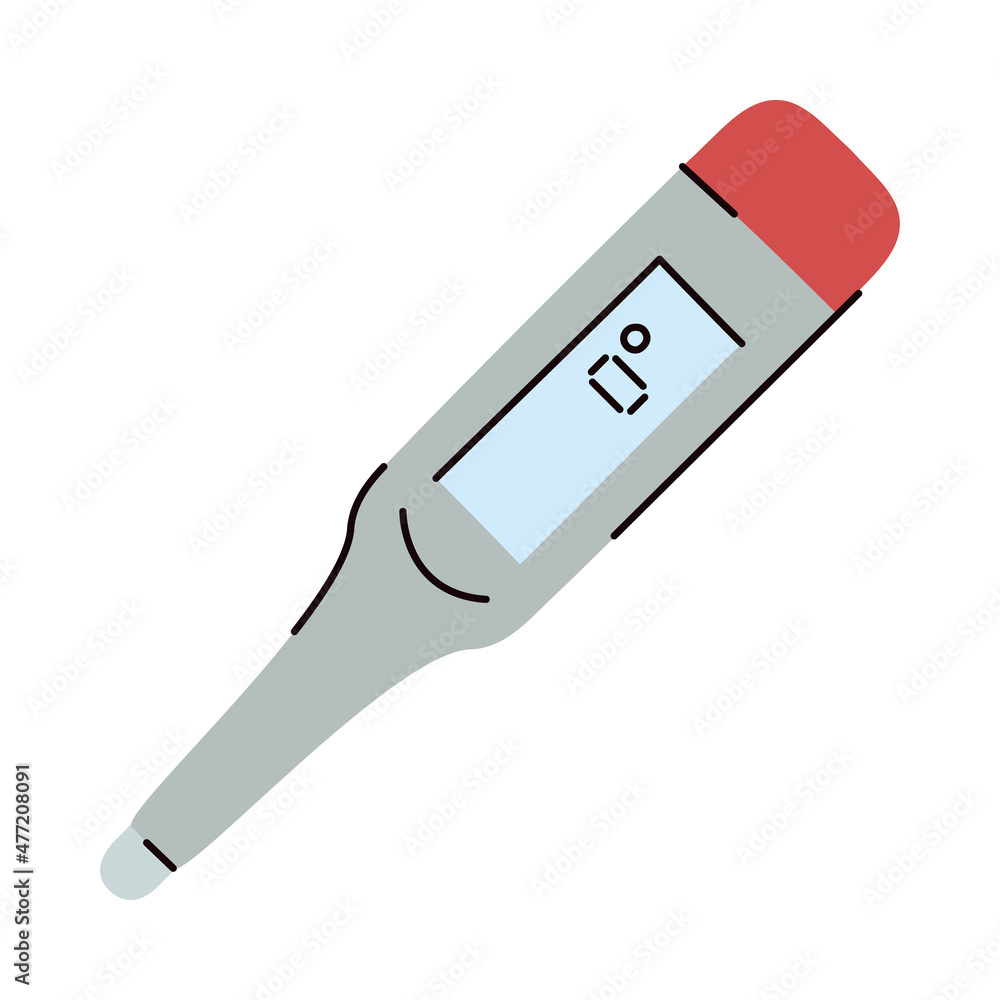 digital thermometer illustration digital thermometer illustration