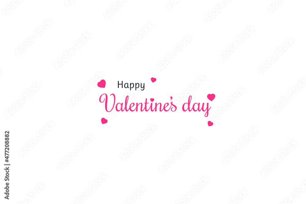 Happy valentine's day heart pattern background for