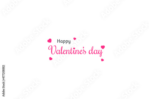 Happy valentine's day heart pattern background for