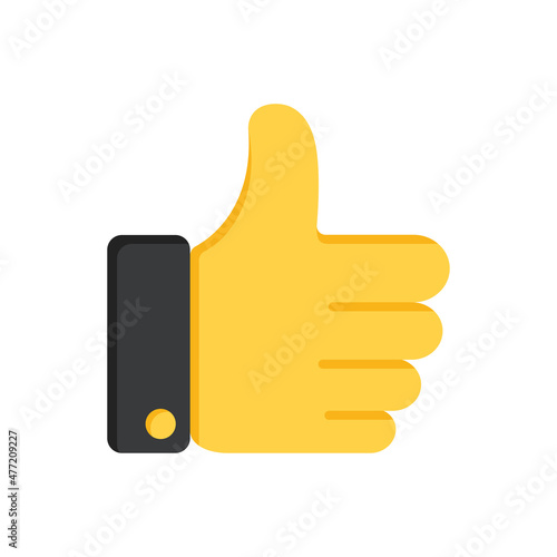 Like icon. Rating of customer reviews. Flat vector illustration. Client's choice. Know the customer